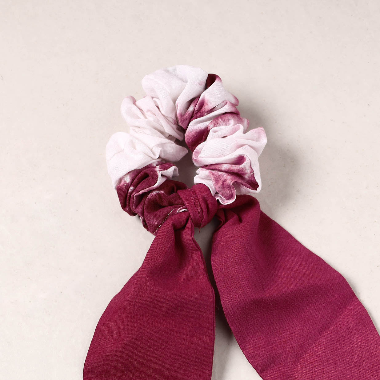 Shibori Dyed Elastic Rubber Band/Scrunchie Tie