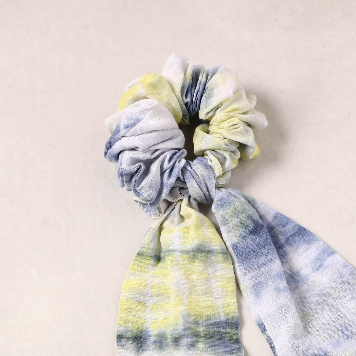 Shibori Dyed Elastic Rubber Band/Scrunchie Tie