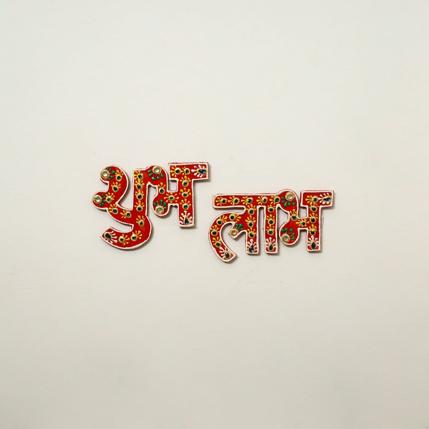 Shubh Laabh - Traditional Handpainted Beadwork Door Decor Online at iTokri.com