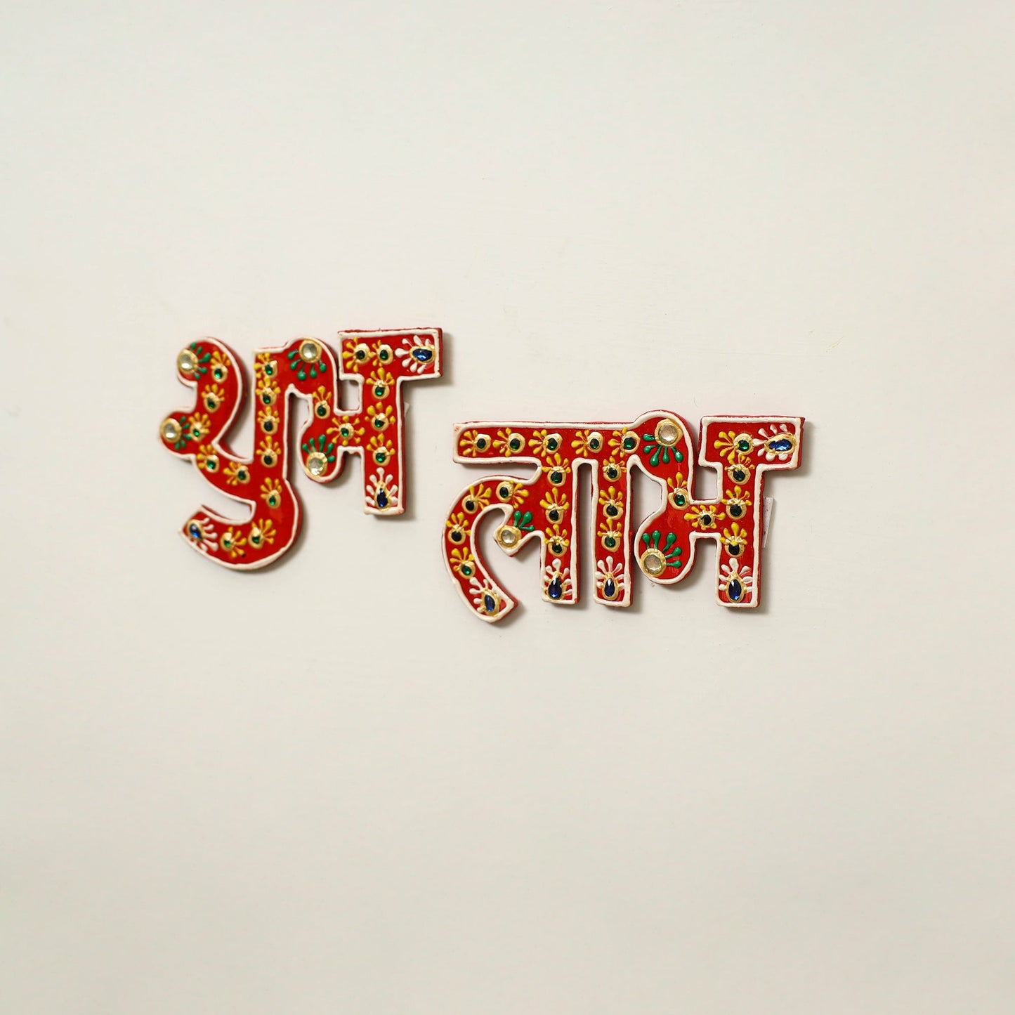 Shubh Laabh - Traditional Handpainted Beadwork Door Decor Online at iTokri.com