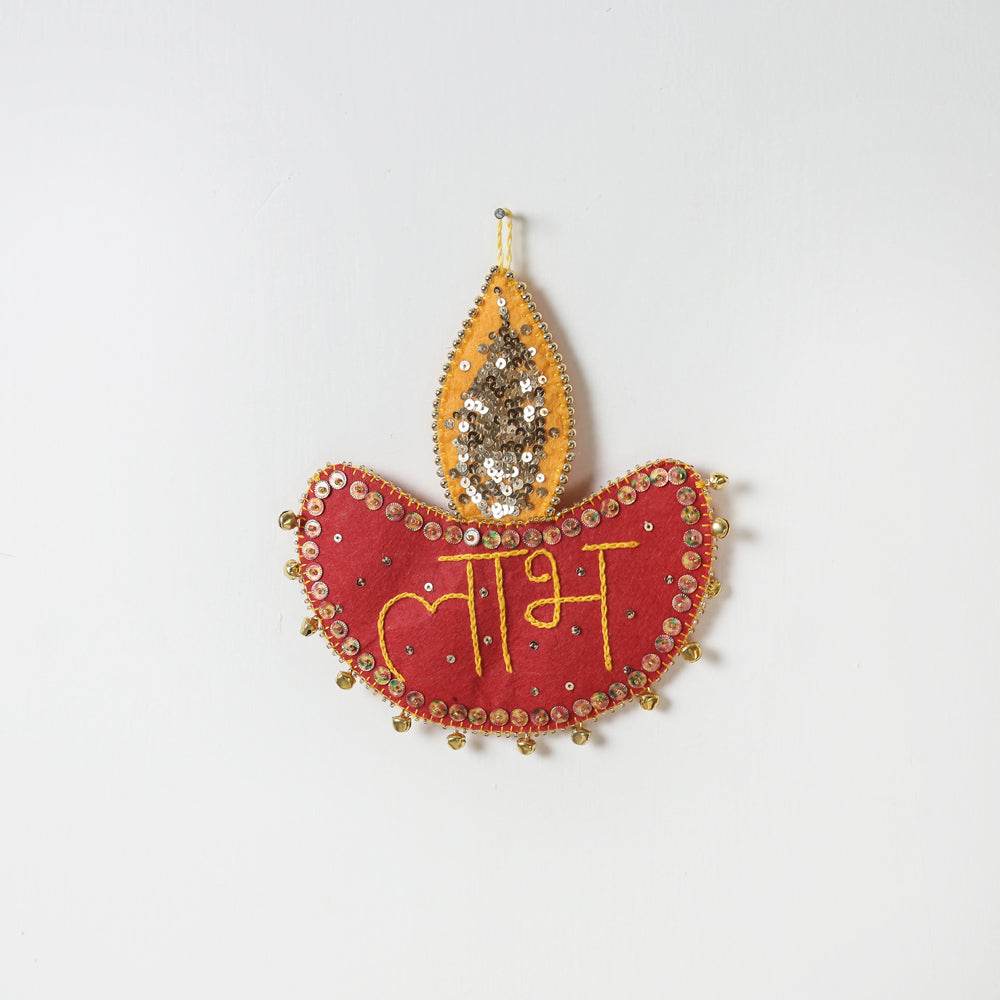 Buy Shubh Labh - Hand Embroidered Ghungroo & Beadwork Hanging