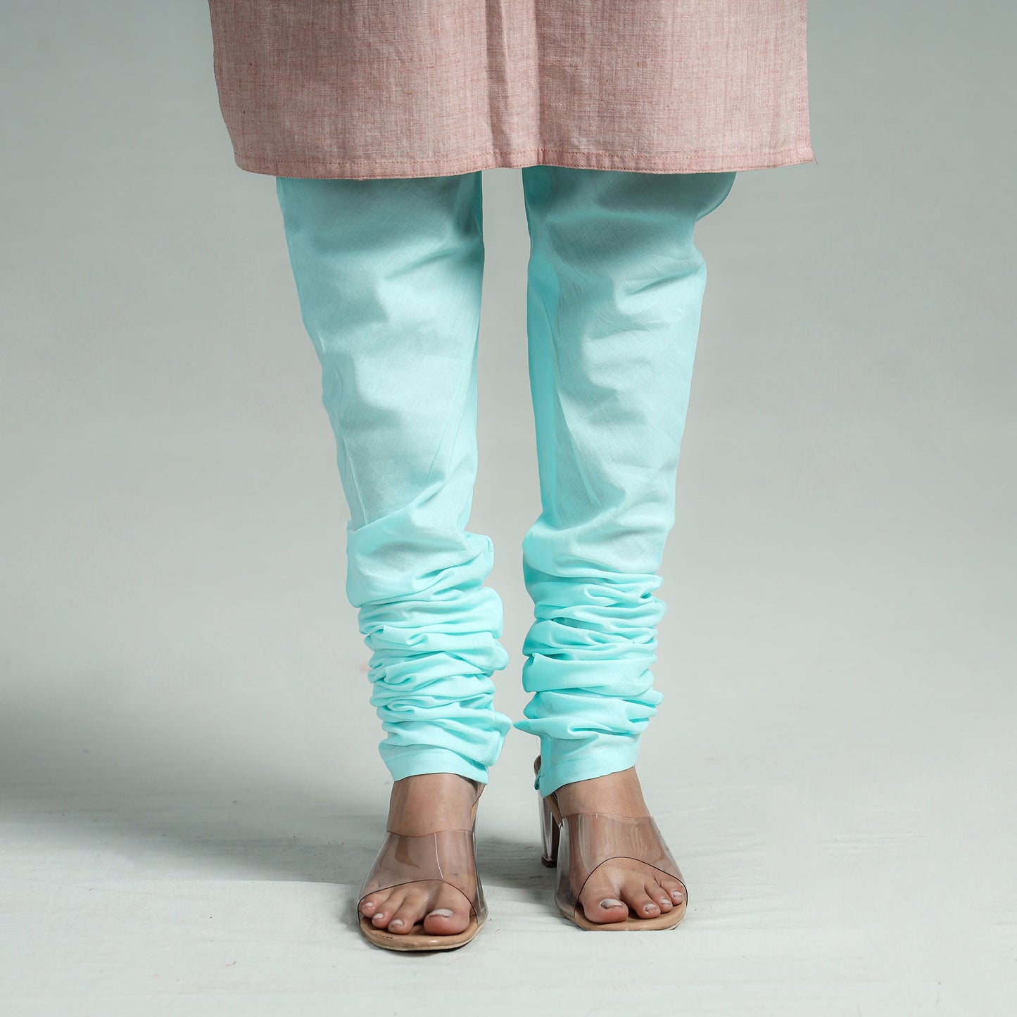 Plain Dyed Cotton Ankle Length Churidar