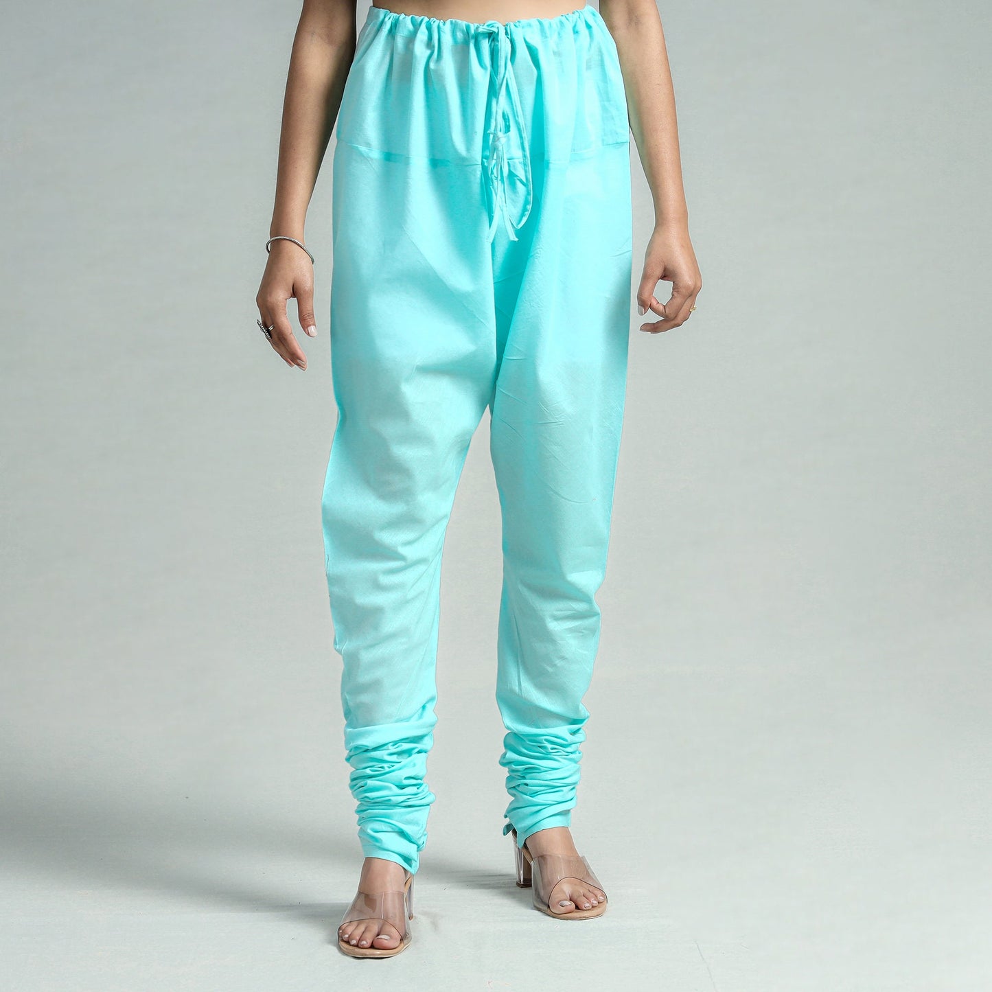 Plain Dyed Cotton Ankle Length Churidar