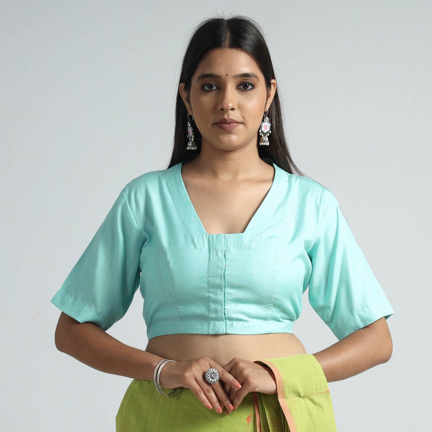 cotton stitched blouse