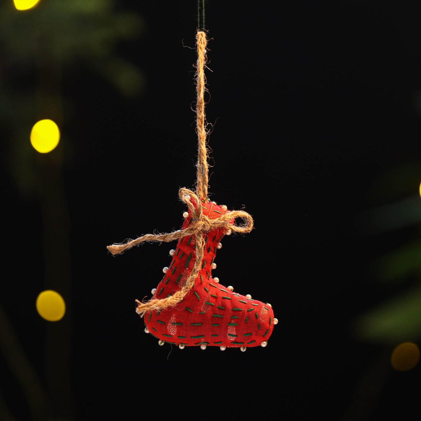 Buy Upcycled Thread & Beadwork X-Mas Decor Hanging