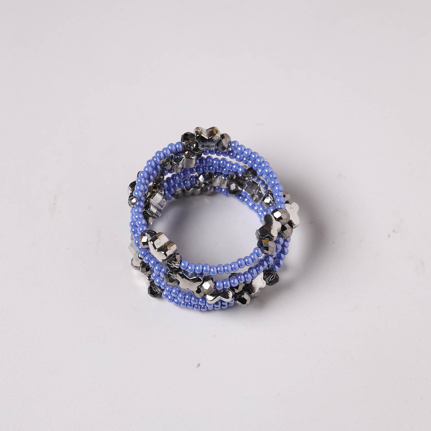 Spiral handmade beaded bracelet 209 - handcrafted