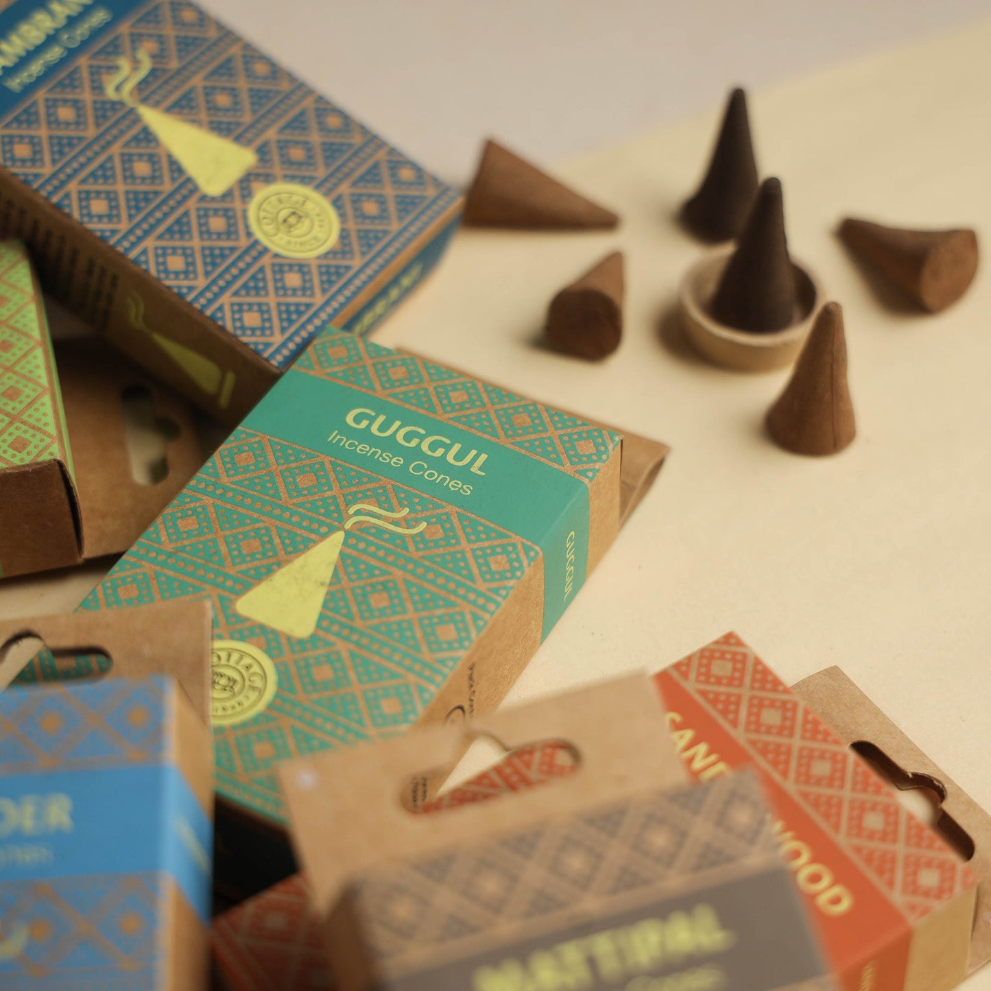 Sri Aurobindo Ashram Natural Incense Cones (Set of 10)