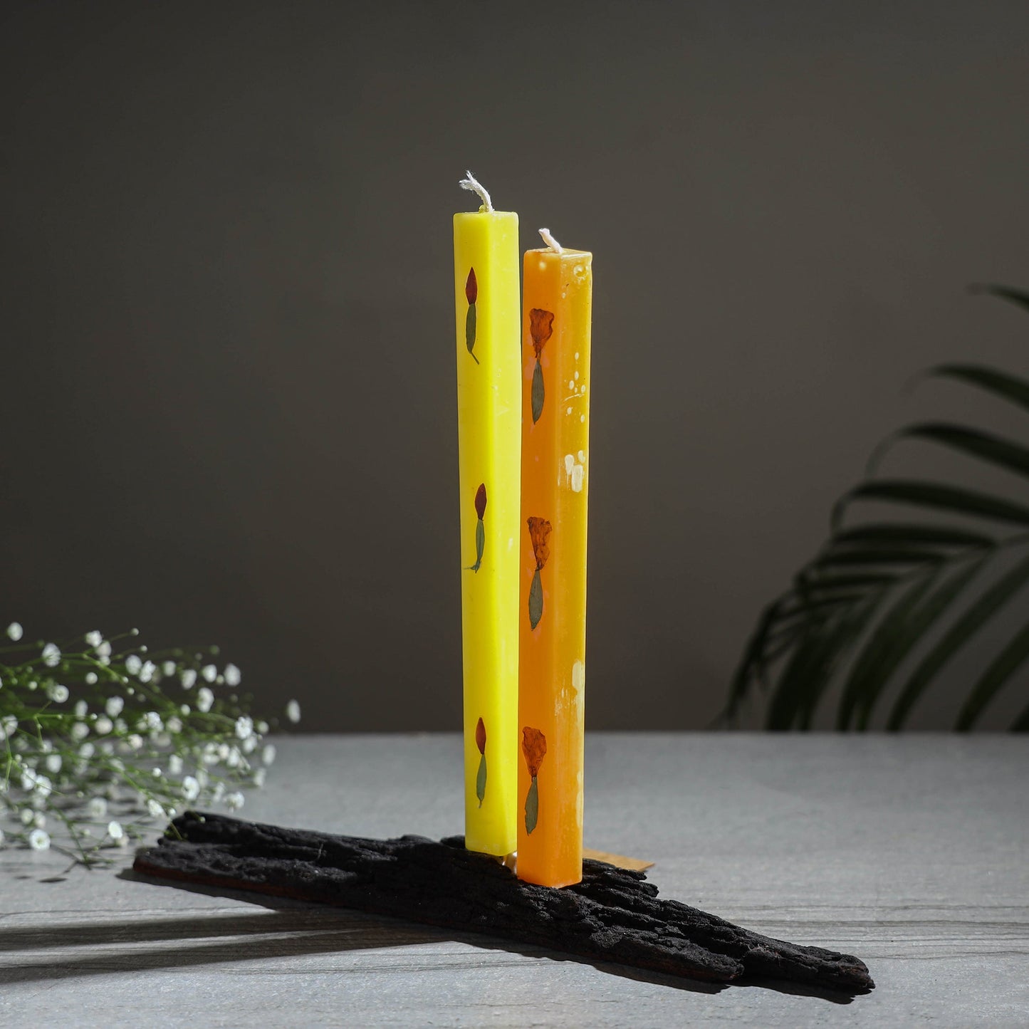 Sri aurobindo ashram natural perfumed square long candle