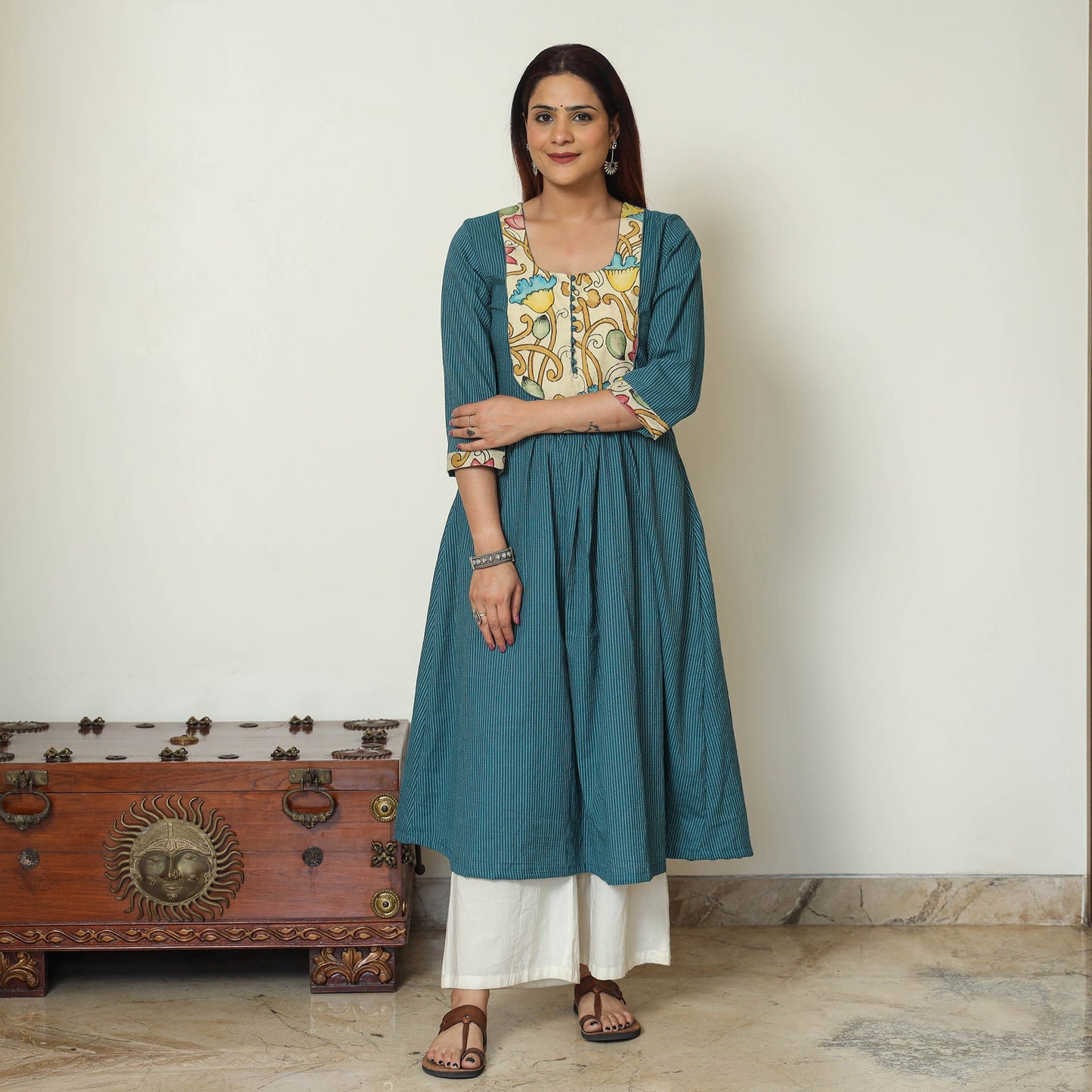 plain patchwork kurta