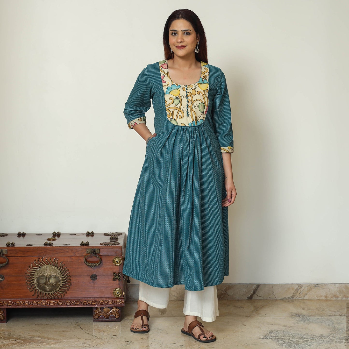 plain patchwork kurta