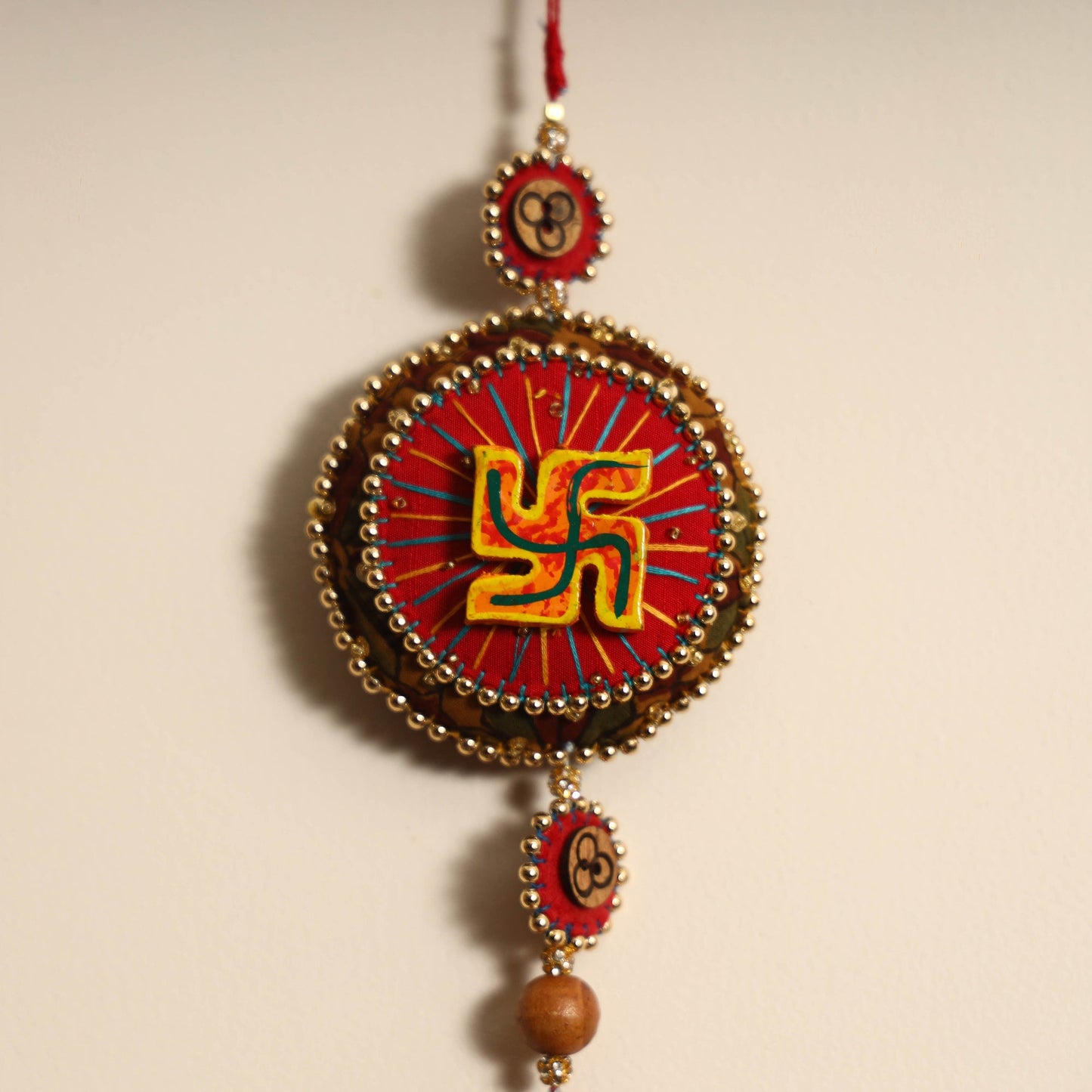 Diwali Decor Felt & Beadwork Wall Hanging Online in India
