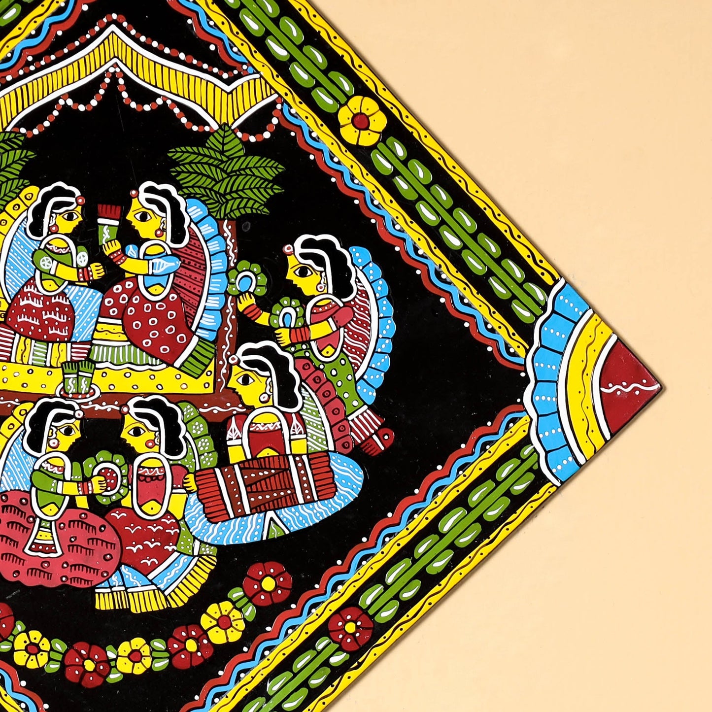 Tikuli Art Handpainted Wall Hanging