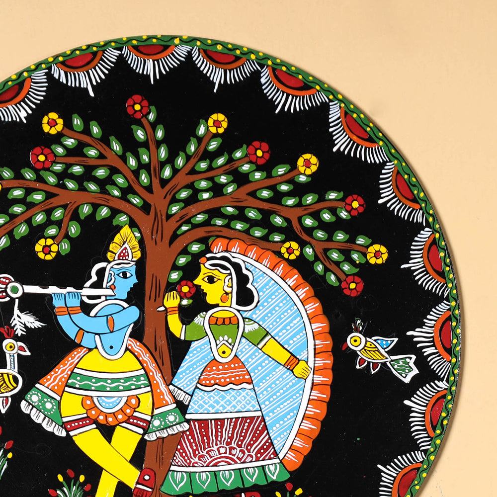 Tikuli Art Handpainted Wooden Wall Hanging