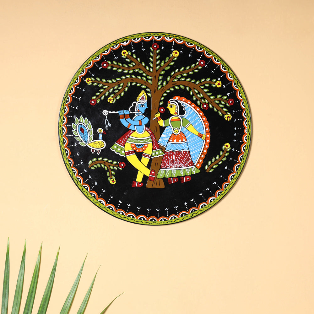 Tikuli Art Handpainted Wooden Wall Hanging