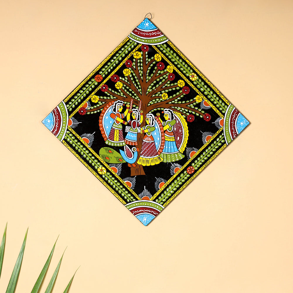 Tikuli Art Handpainted Wall Hanging