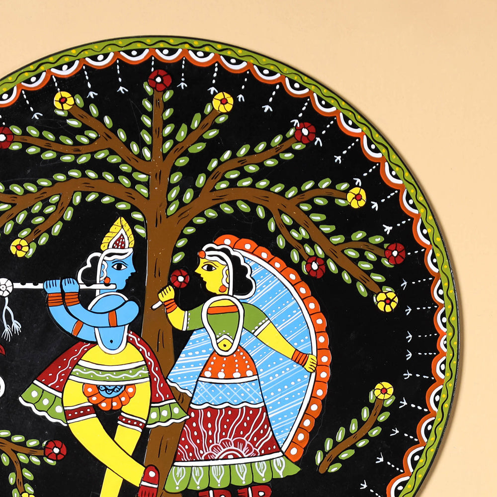 Tikuli Art Handpainted Wooden Wall Hanging
