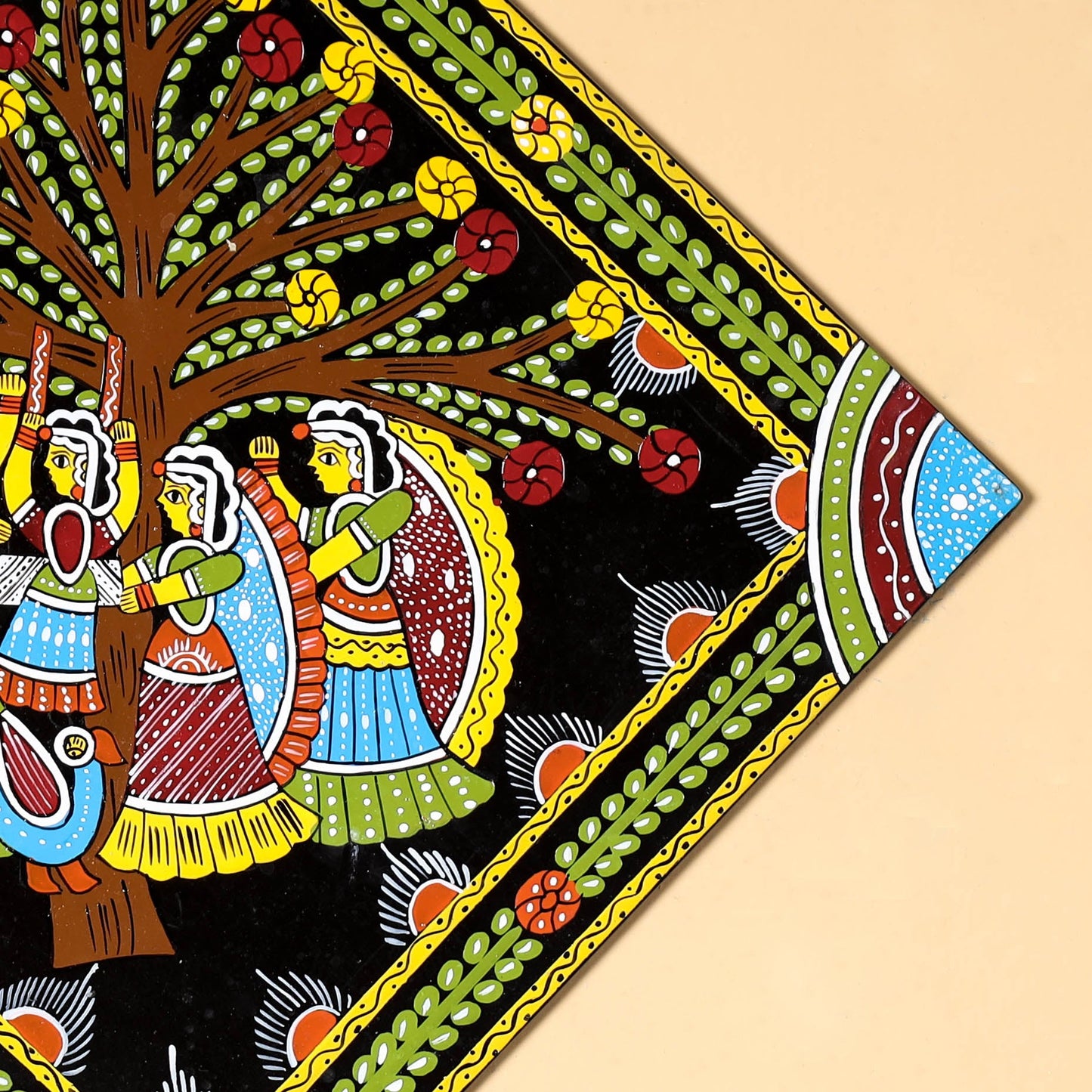 Tikuli Art Handpainted Wall Hanging
