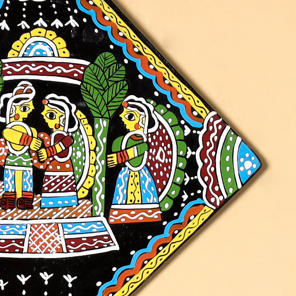 Tikuli Art Handpainted Wall Hanging