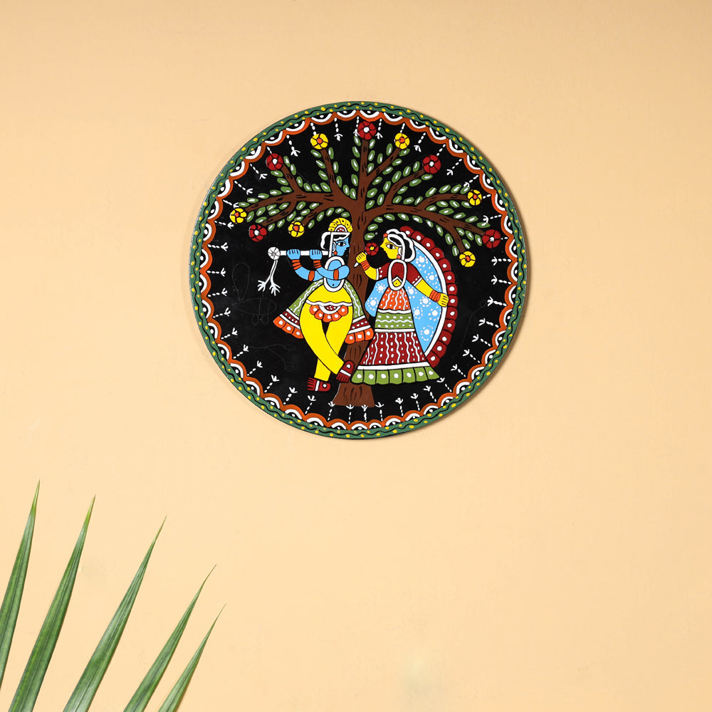Tikuli Art Handpainted Wooden Wall Hanging