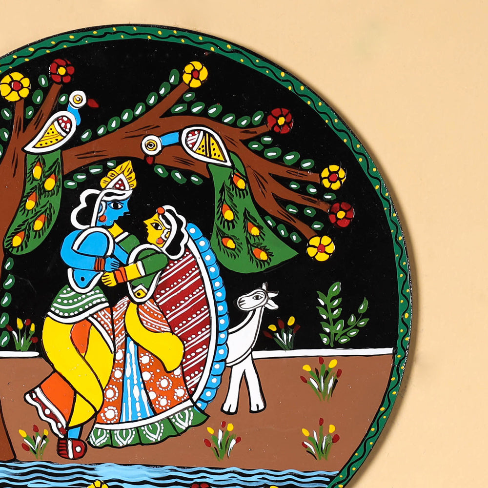 Tikuli Art Handpainted Wooden Wall Hanging