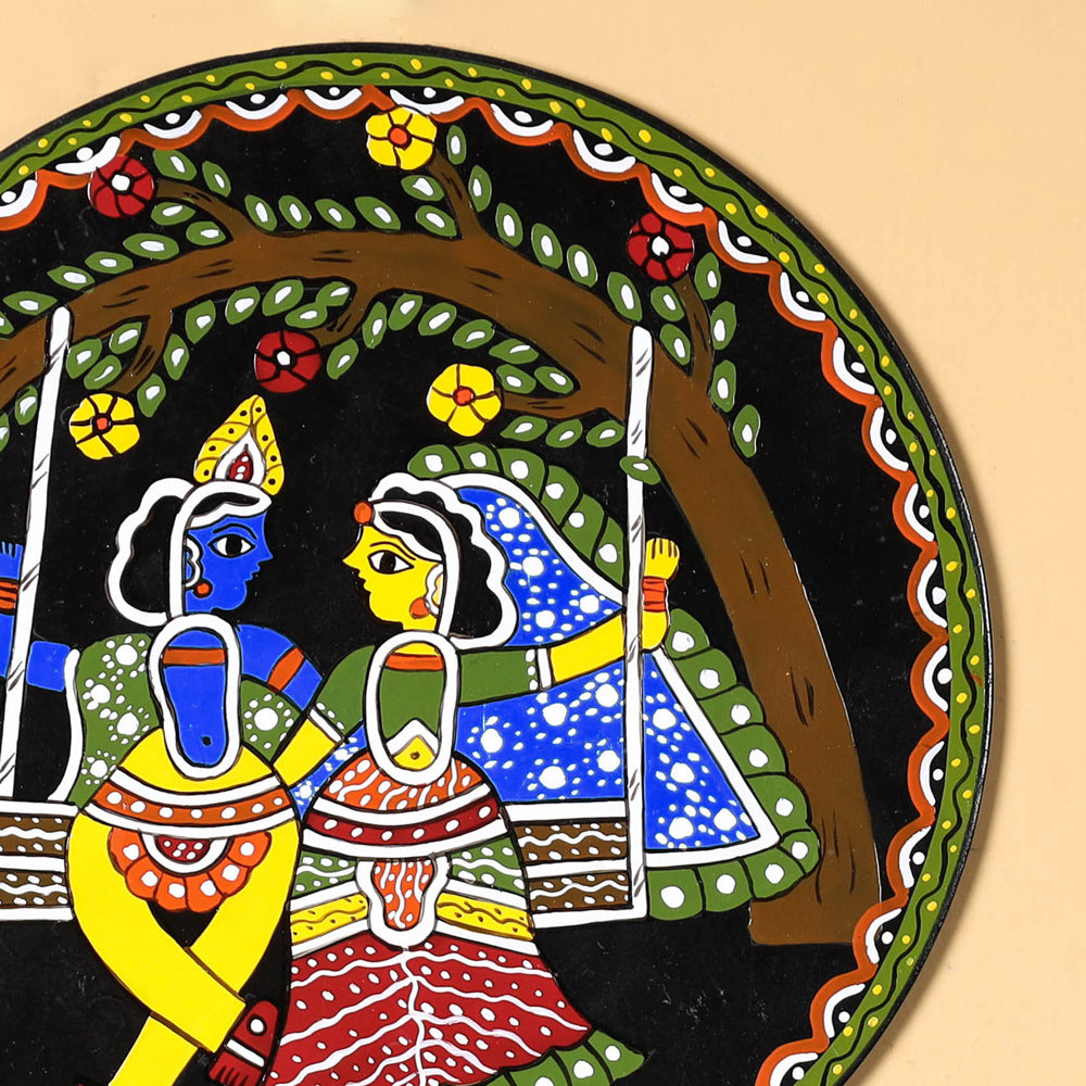 Tikuli Art Handpainted Wooden Wall Hanging