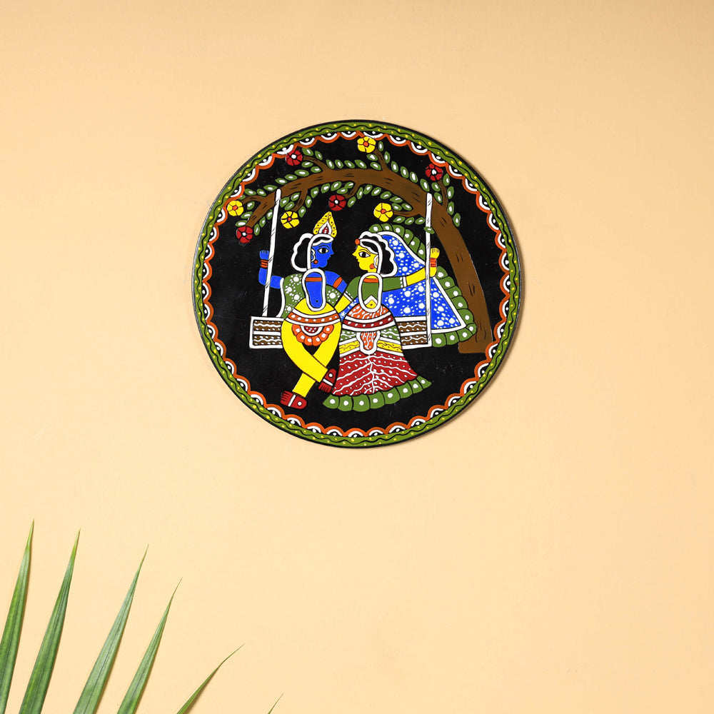 Tikuli Art Handpainted Wooden Wall Hanging