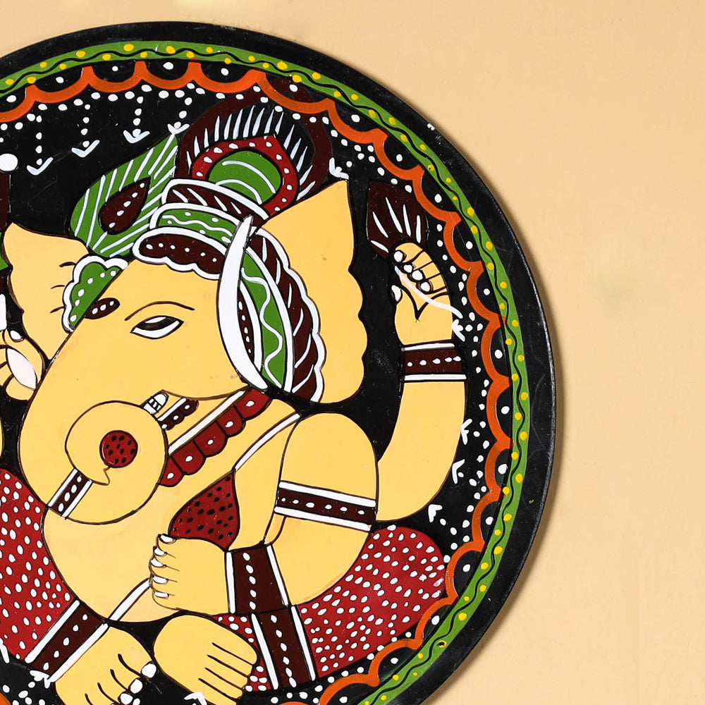 Tikuli Art Handpainted Wooden Wall Hanging