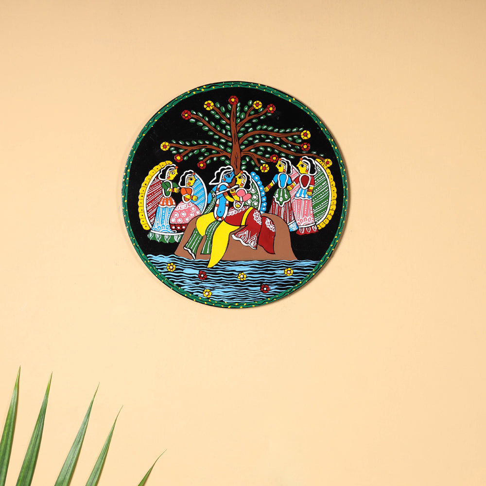 Tikuli Art Handpainted Wooden Wall Hanging