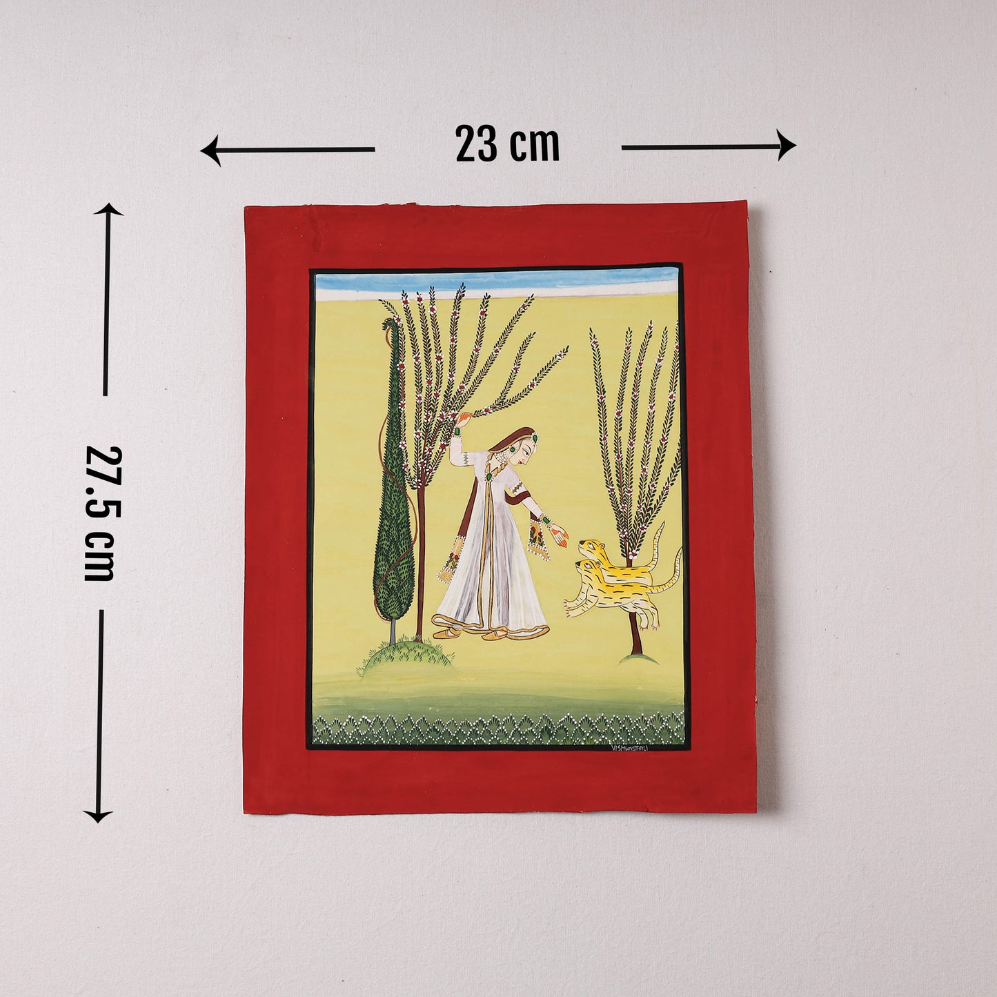BuyTraditional Basohli Painting by Vishwasthali (11 x 9 in) Online in India