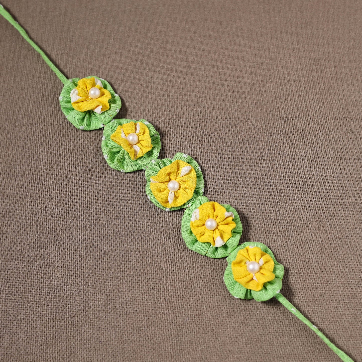 Traditional Handmade Fabart Hara Genda Gajra