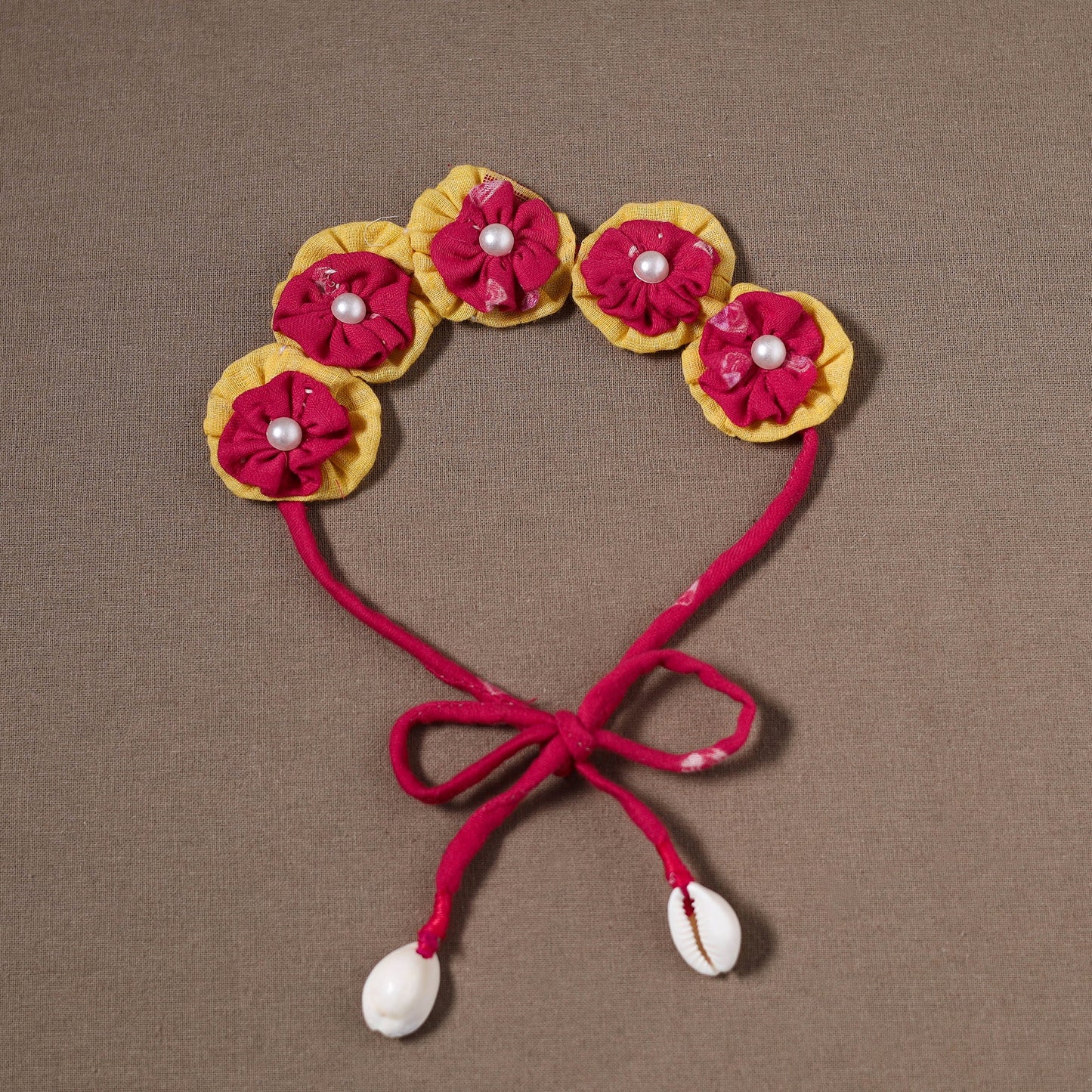 Traditional Handmade Fabart Marigold Gajra