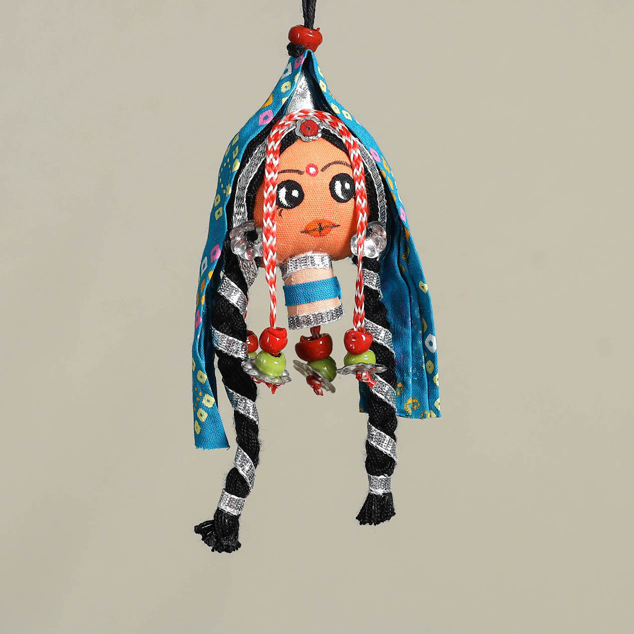 Traditional Handmade Rajasthani Doll Face / Car Hanging