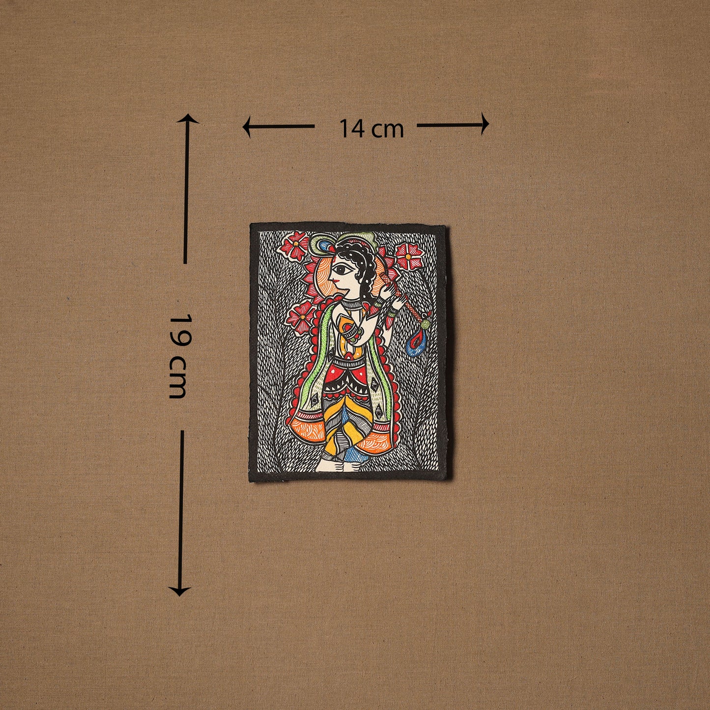 Traditional handpainted madhubani painting by hira devi (7