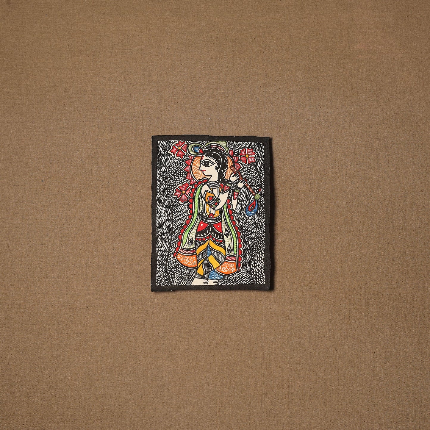 Traditional handpainted madhubani painting by hira devi (7