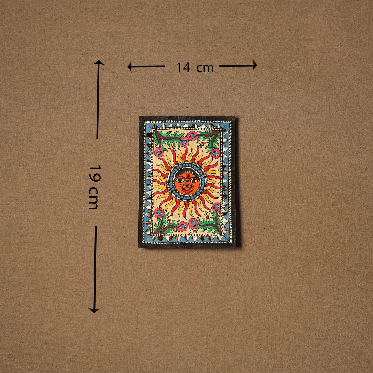 Traditional handpainted madhubani painting by hira devi (7