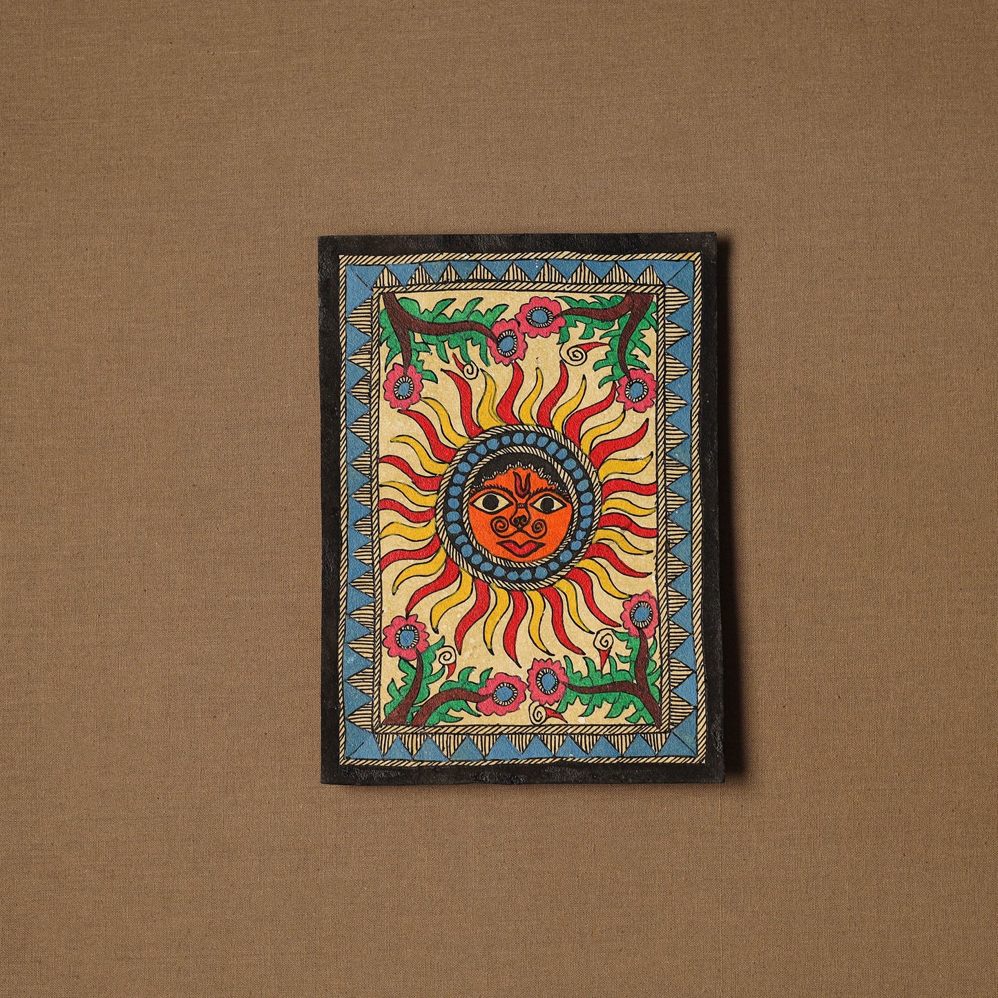 Traditional handpainted madhubani painting by hira devi (7