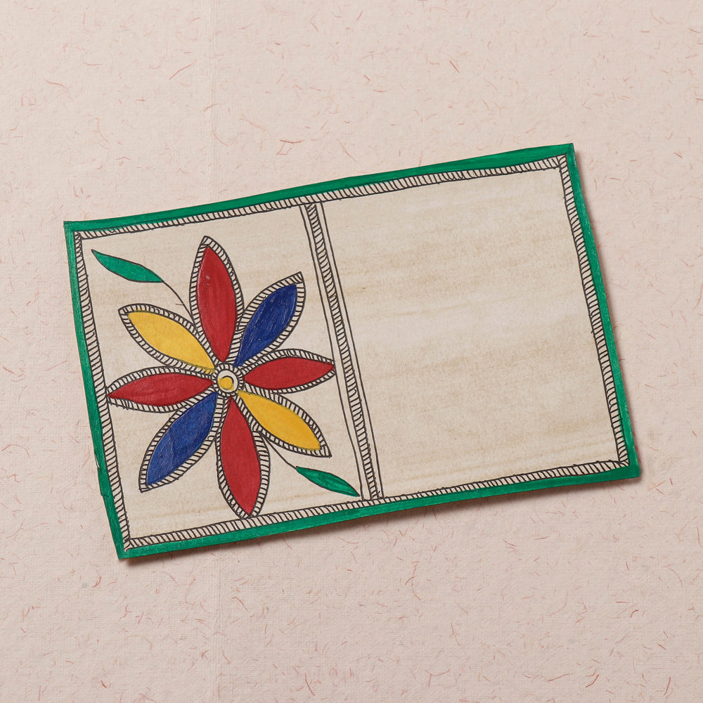 Traditional Madhubani Handpainted Postcard