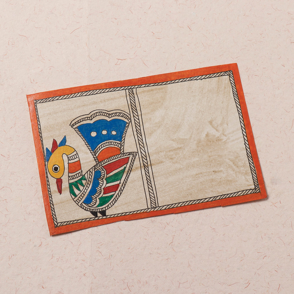 Traditional Madhubani Handpainted Postcard