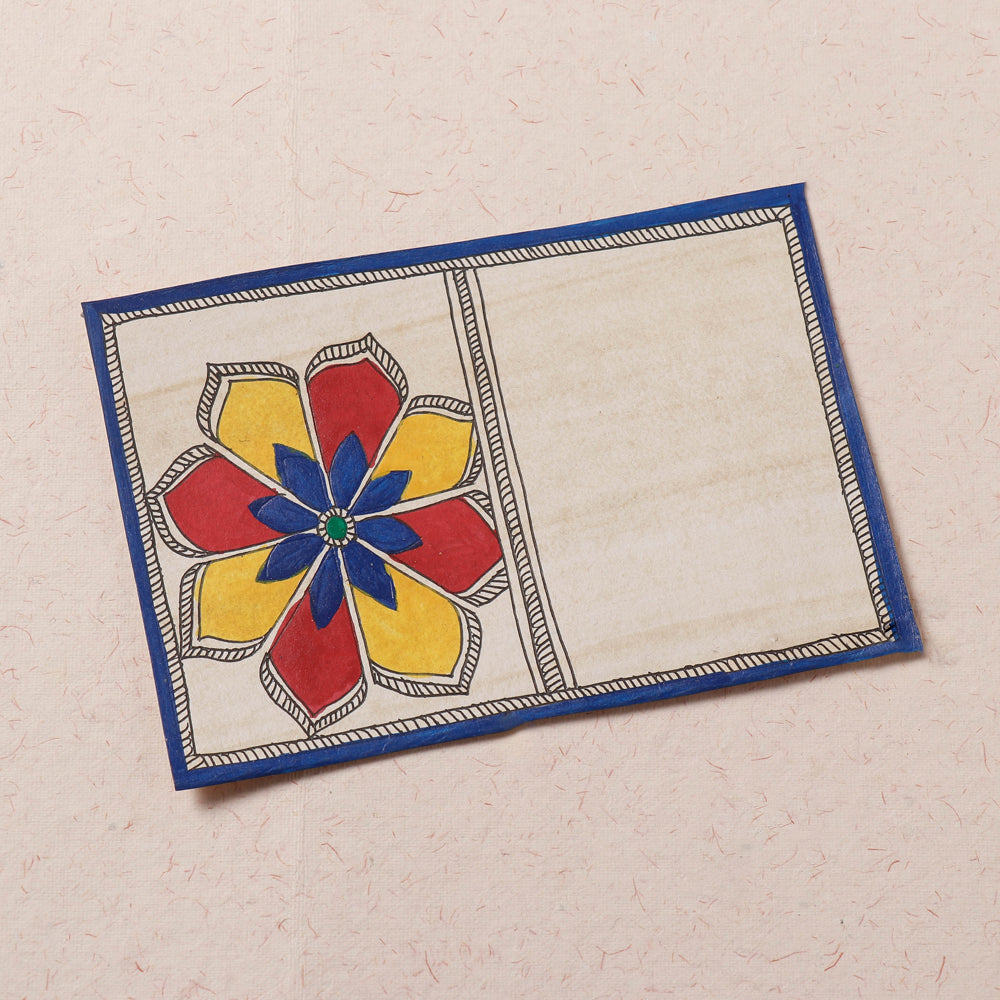 Traditional Madhubani Handpainted Postcard