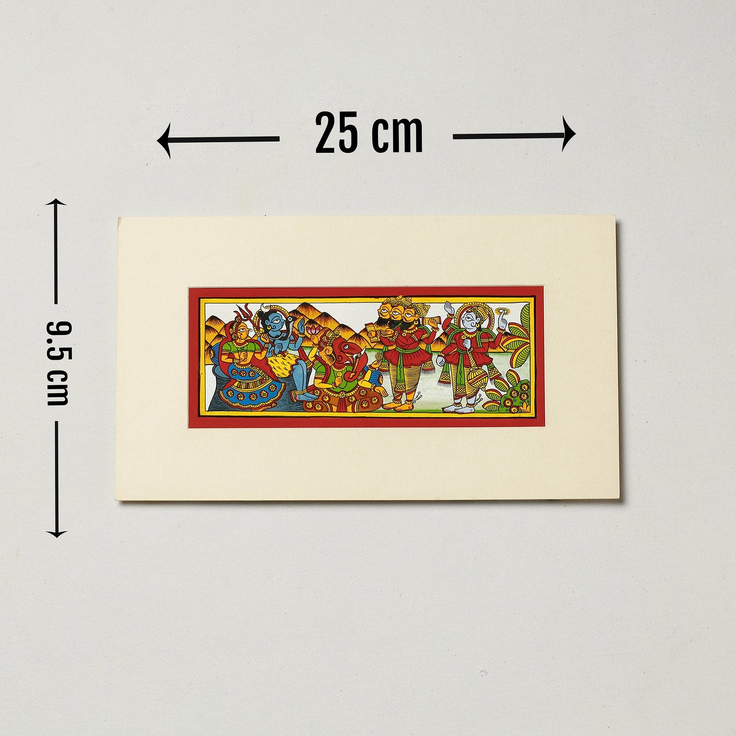 Traditional Phad Painting by Kalyan Joshi (4 x 9 in)