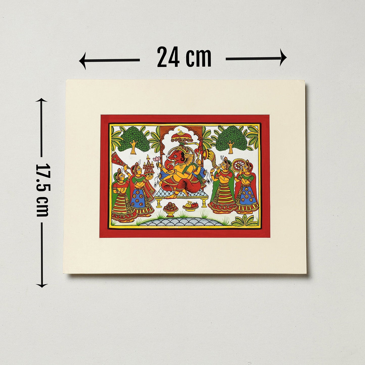 Traditional Phad Painting by Kalyan Joshi (7 x 9 in)