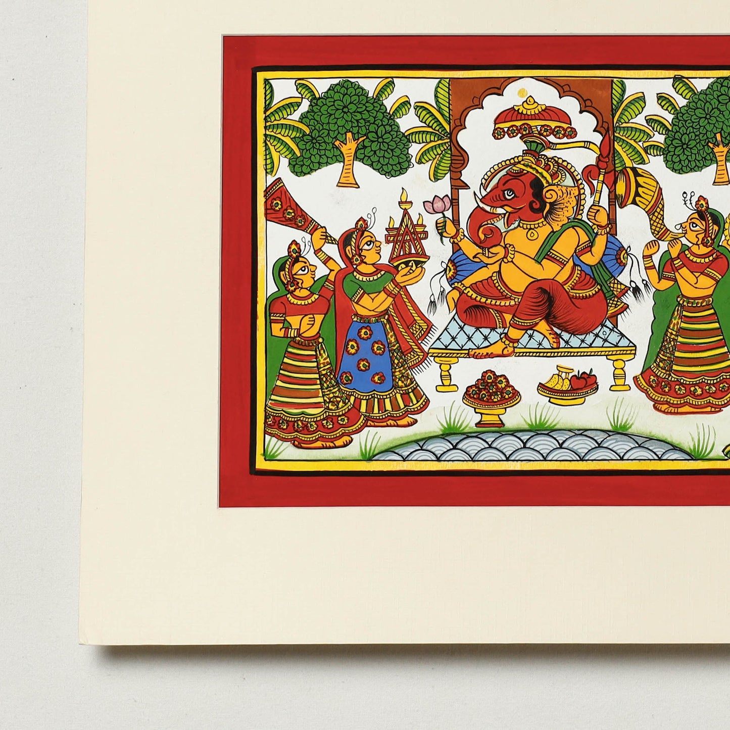 Traditional Phad Painting by Kalyan Joshi (7 x 9 in)