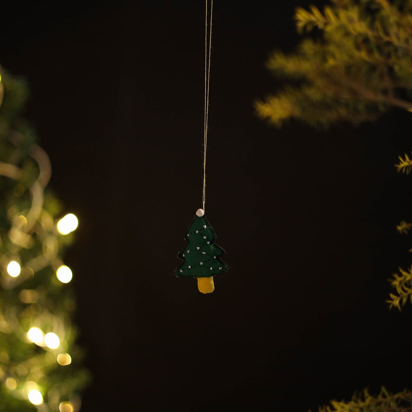 Shop Tree - Handmade Threadwork Stuffed Christmas Ornament