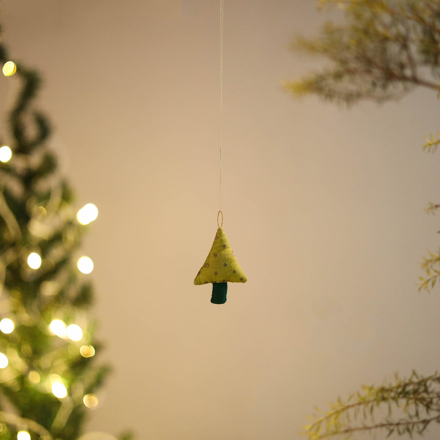 Shop Tree - Handmade Threadwork Stuffed Christmas Ornament