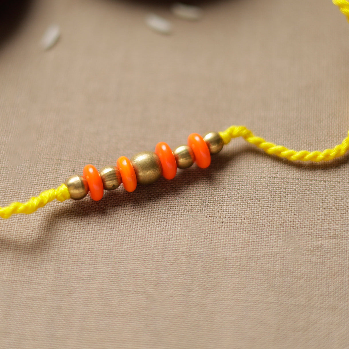 Tribal Dokra Craft Beadwork Rakhi 09