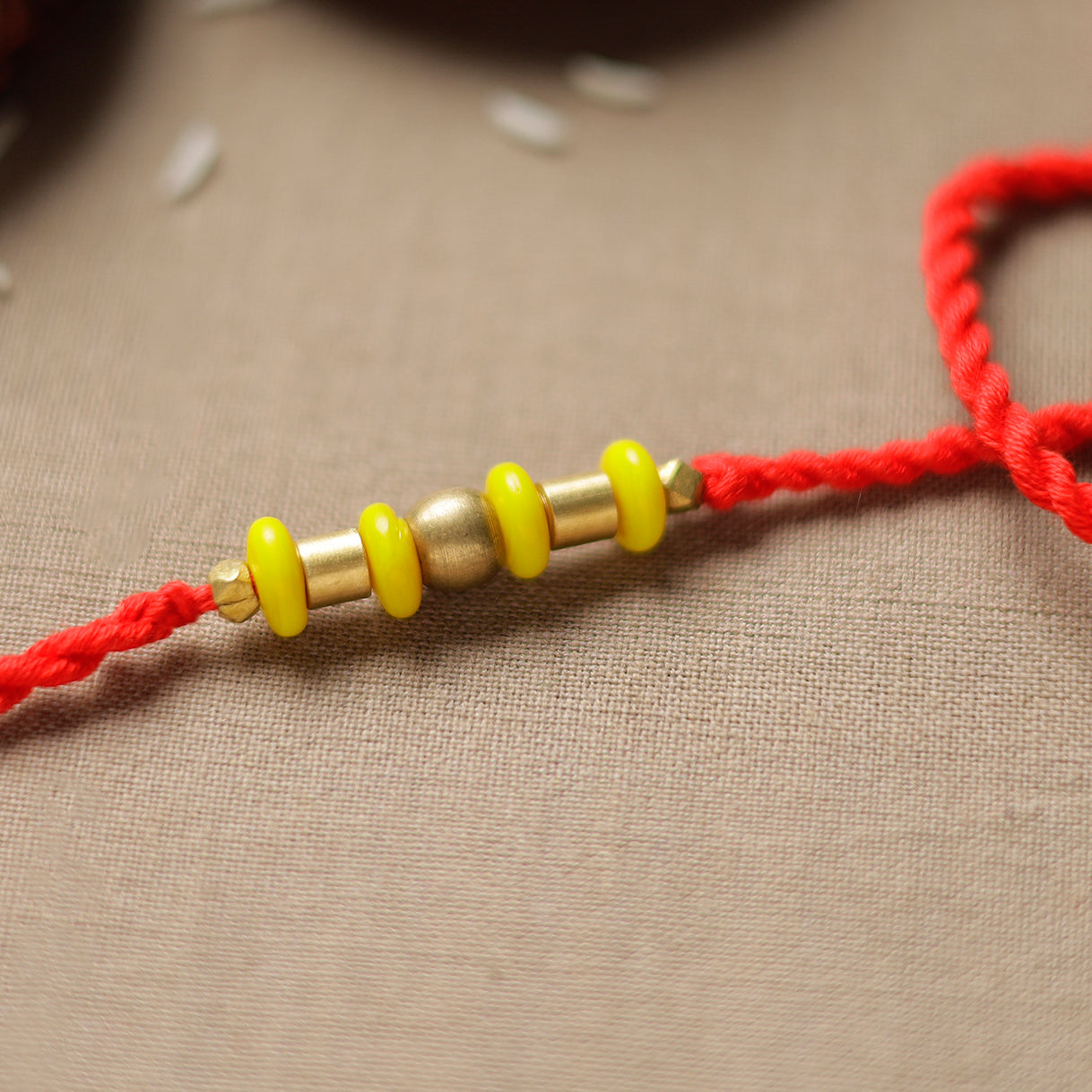 Tribal Dokra Craft Beadwork Rakhi 12