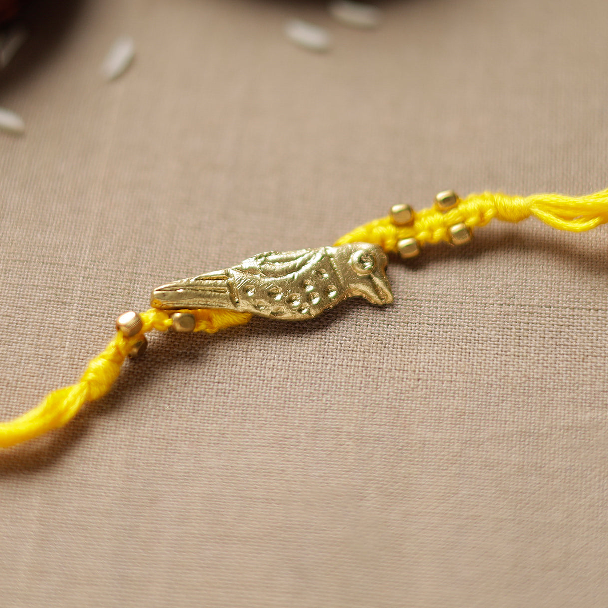 Tribal Dokra Craft Reusable Brass Rakhi by Miharu 24