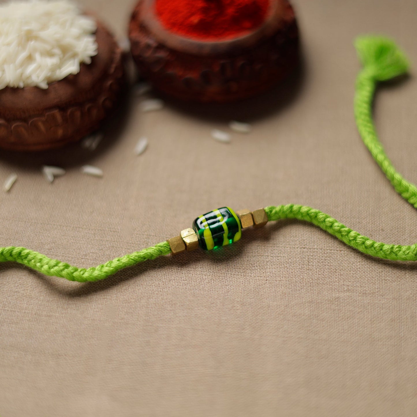 Tribal Dokra Craft Reusable Brass Rakhi 39 Online at iTokri.com