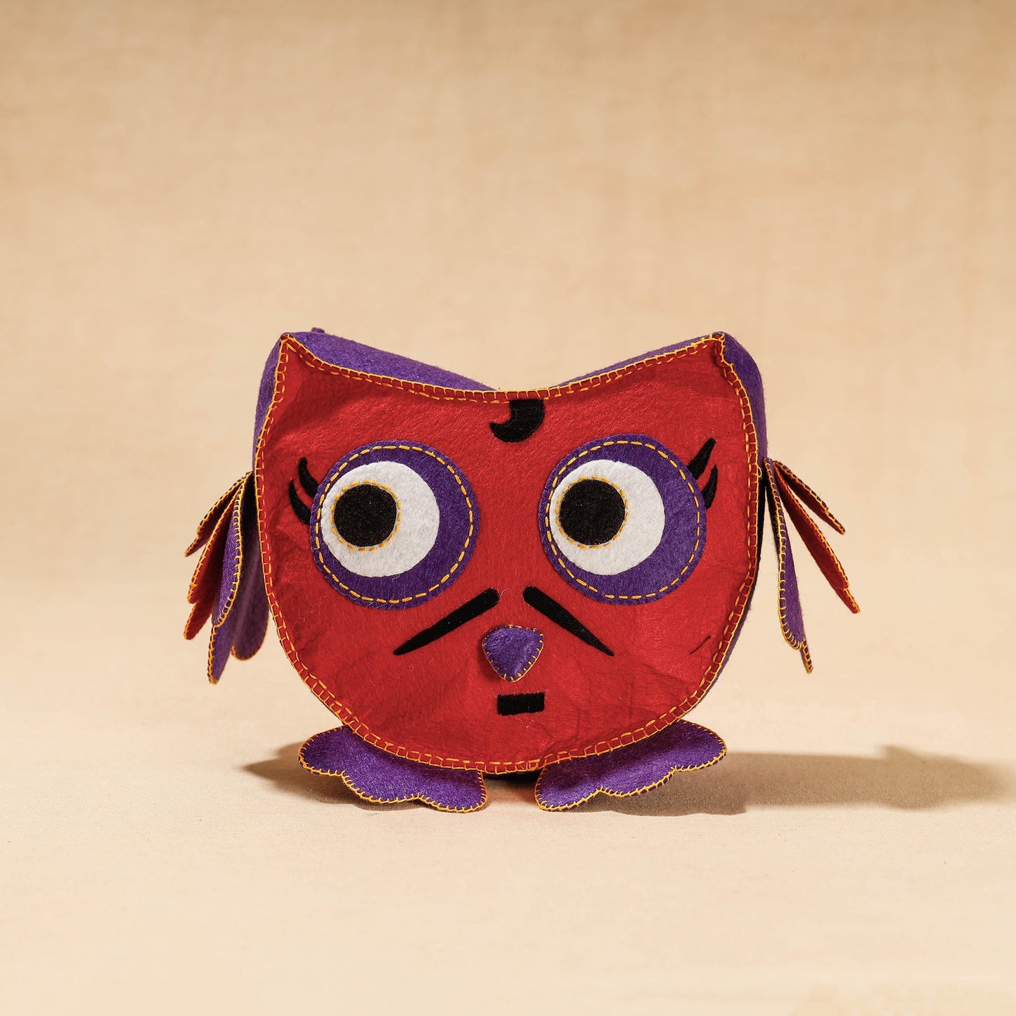 Buy Ullu- Handmade Felt Work Stuffed Soft Toy