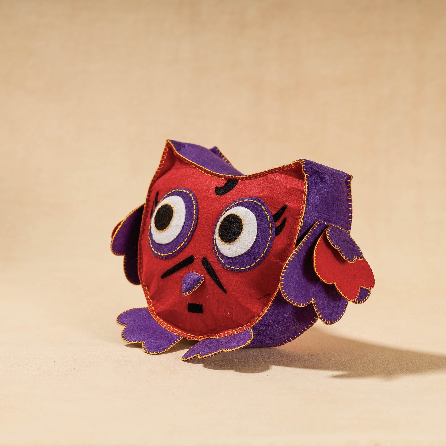 Buy Ullu- Handmade Felt Work Stuffed Soft Toy